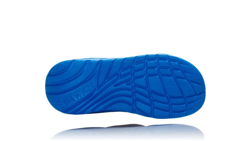 Hoka Ora Recovery Flip Casual Sandals - Mens, Ebony/Dresden Blue, Medium, 7, 1099675-EDNB-7