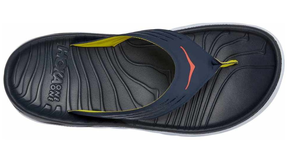 Hoka Ora Recovery Flip - Mens, Ombre Blue/Fiesta, 9, Regular, 1099675-OBFs, 09