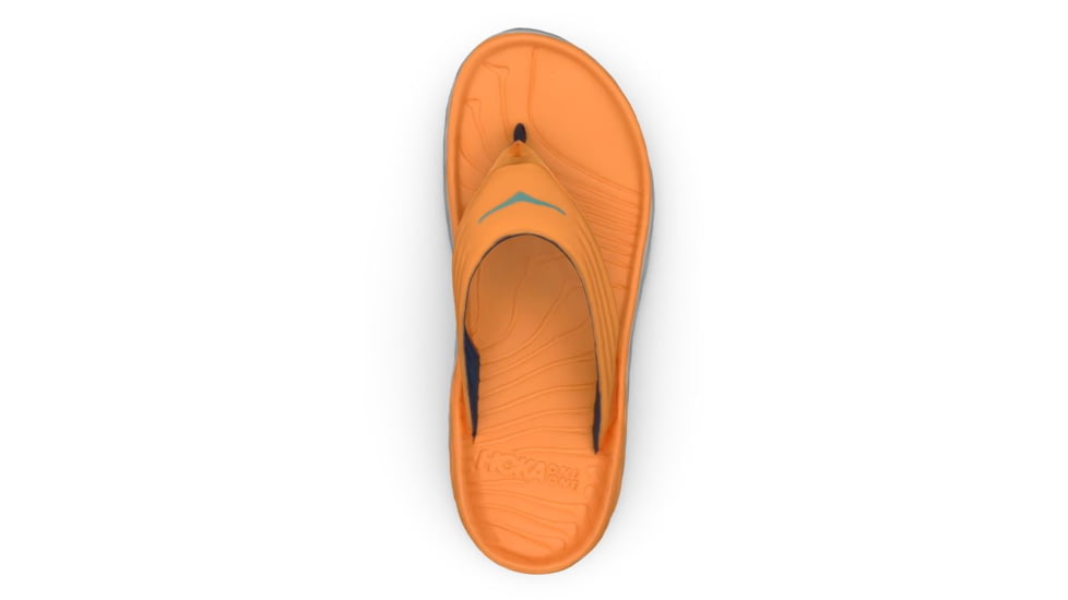 Hoka Ora Recovery Flip Shoes - Mens, Blazing Orange/Lunar Rock, 11, 1099675-BOLR-11
