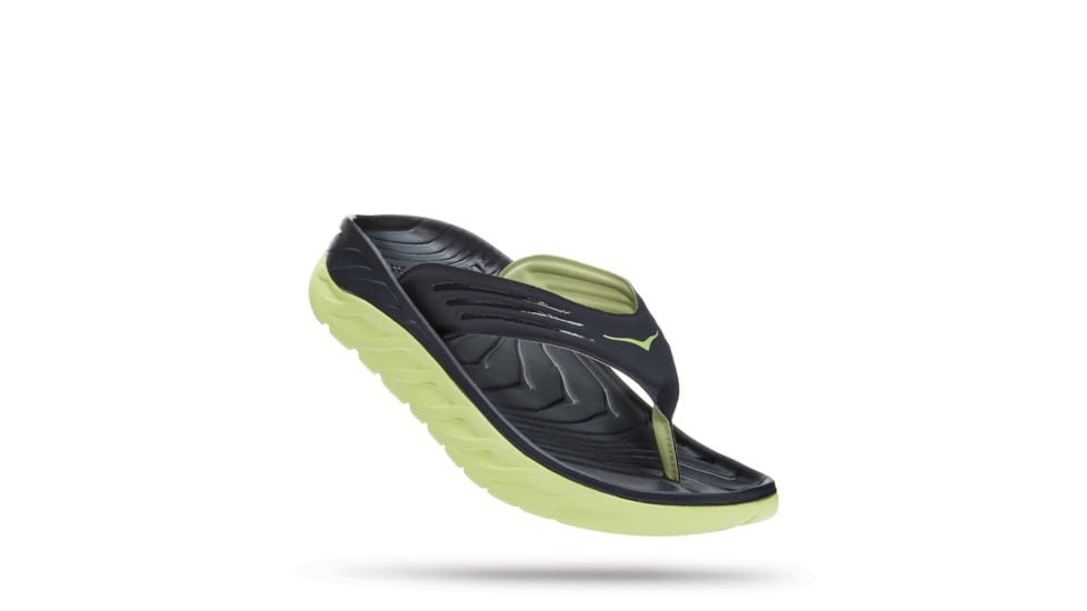 Hoka Ora Recovery Flip Shoes - Mens, Blue Graphite / Butterfly, 7, 1099675-BGBT-07