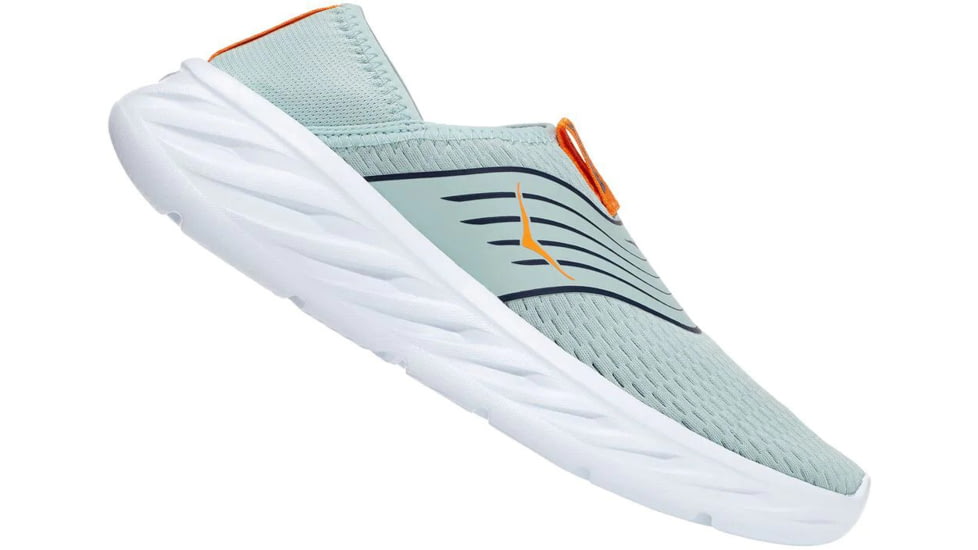 Hoka Ora Recovery Road Running Shoes - Womens, Blue Haze/Bright Marigold, 7 US, Medium, 1099678-BHBM-07