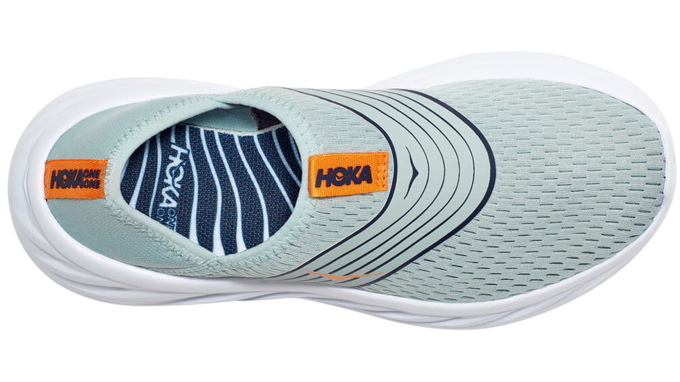 Hoka Ora Recovery Road Running Shoes - Womens, Blue Haze/Bright Marigold, 7 US, Medium, 1099678-BHBM-07