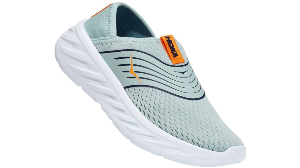 Hoka Ora Recovery Road Running Shoes - Womens, Blue Haze/Bright Marigold, 7 US, Medium, 1099678-BHBM-07