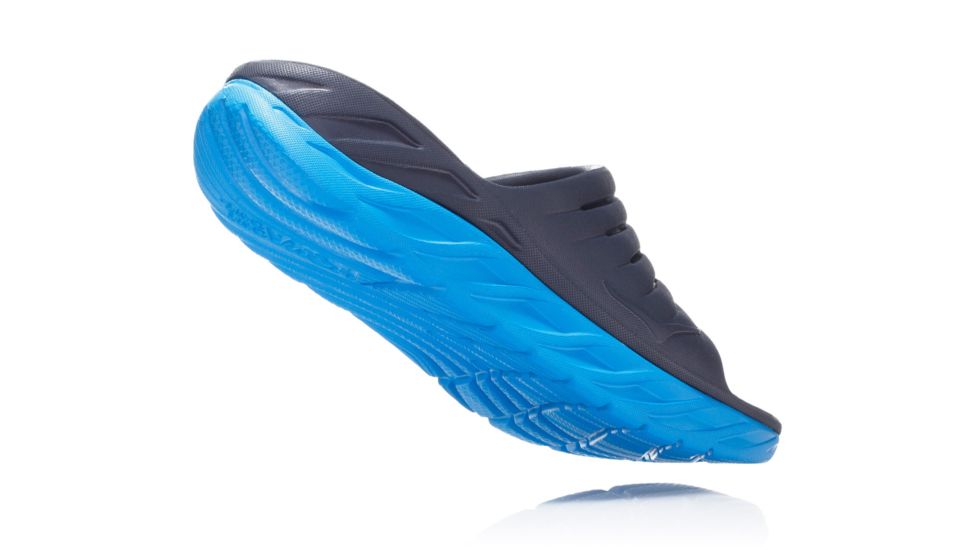 Hoka Ora Recovery Slide 2 Casual Sandals - Mens, Ebony/Dresden Blue, Medium, 7, 1099673-EDNB-7