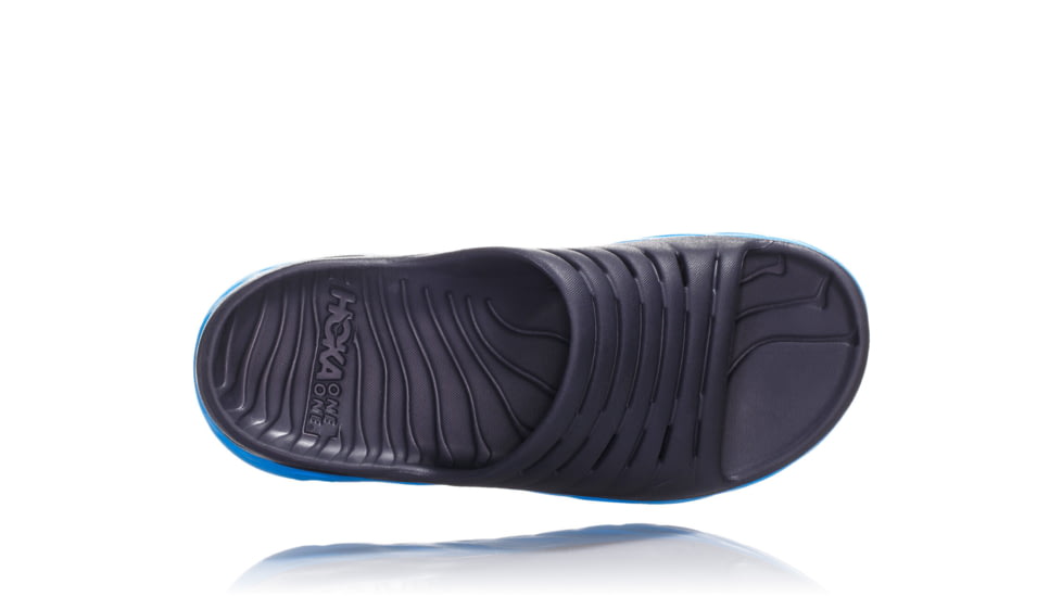 Hoka Ora Recovery Slide 2 Casual Sandals - Mens, Ebony/Dresden Blue, Medium, 7, 1099673-EDNB-7