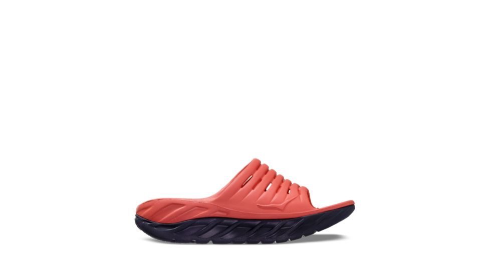 Hoka Ora Recovery Slide 2 Casual Sandals - Womens, Ebony/Emberglow, Medium, 5, 1099674-EEMB-5