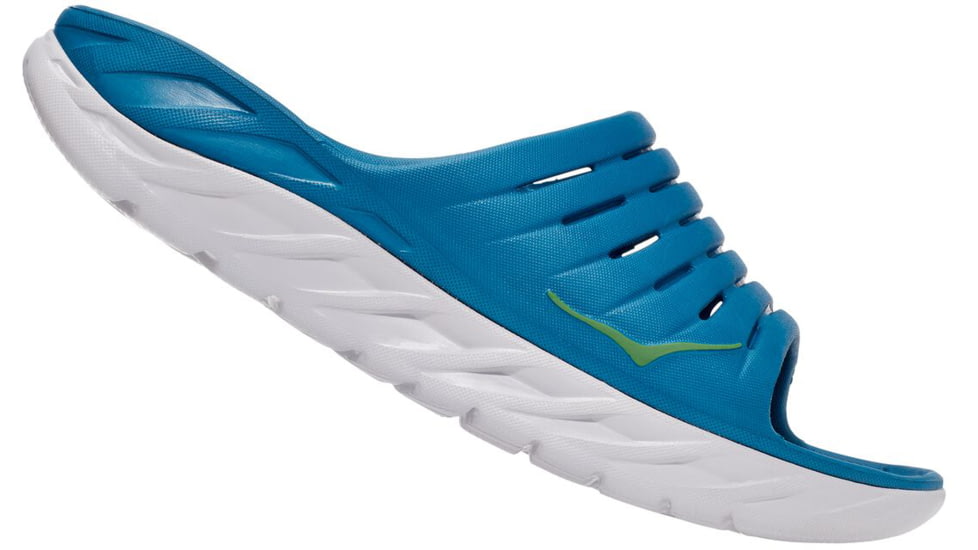 Hoka Ora Recovery Slide Road Running Shoes - Mens, Blue Sapphire/Greenbriar, 11 US, Medium, 1099673-BSGB-11