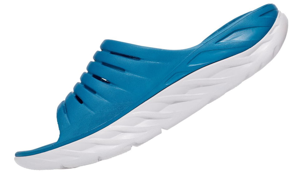 Hoka Ora Recovery Slide Road Running Shoes - Mens, Blue Sapphire/Greenbriar, 11 US, Medium, 1099673-BSGB-11