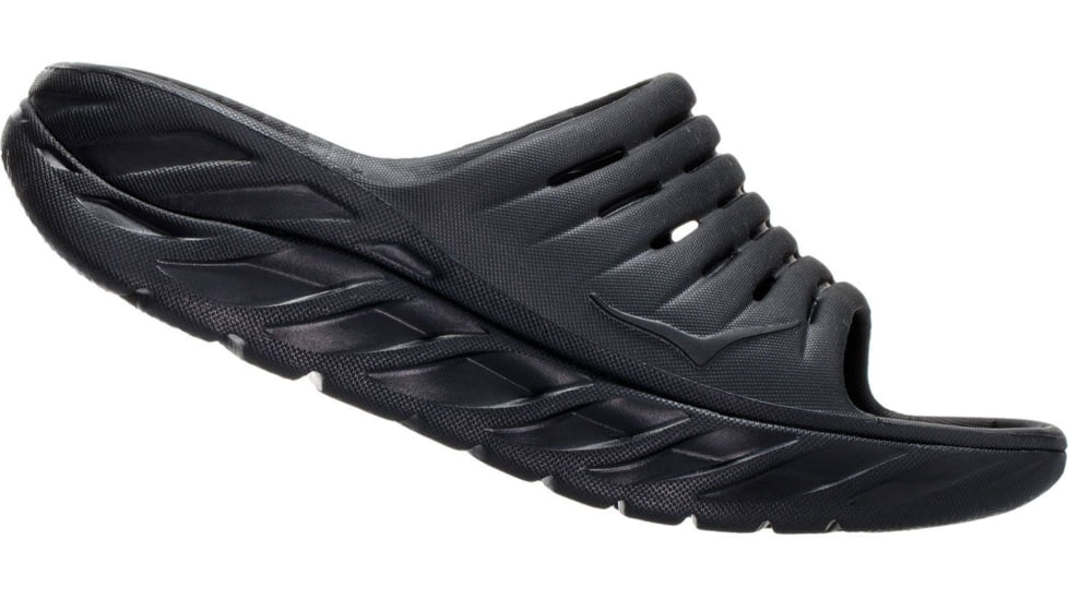 Hoka Ora Recovery Slide Shoes - Mens, Black/Black, 7, 1099673-BBLC-07