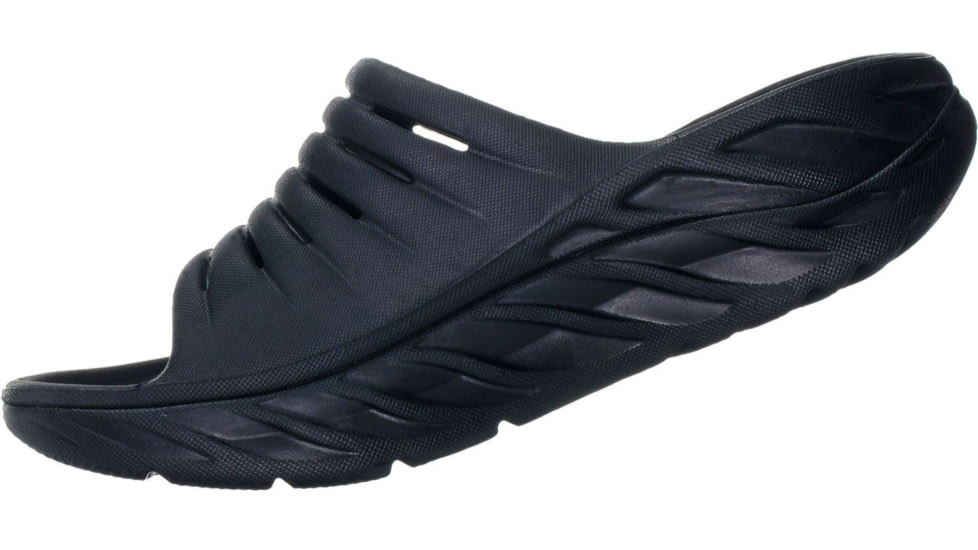 Hoka Ora Recovery Slide Shoes - Mens, Black/Black, 7, 1099673-BBLC-07