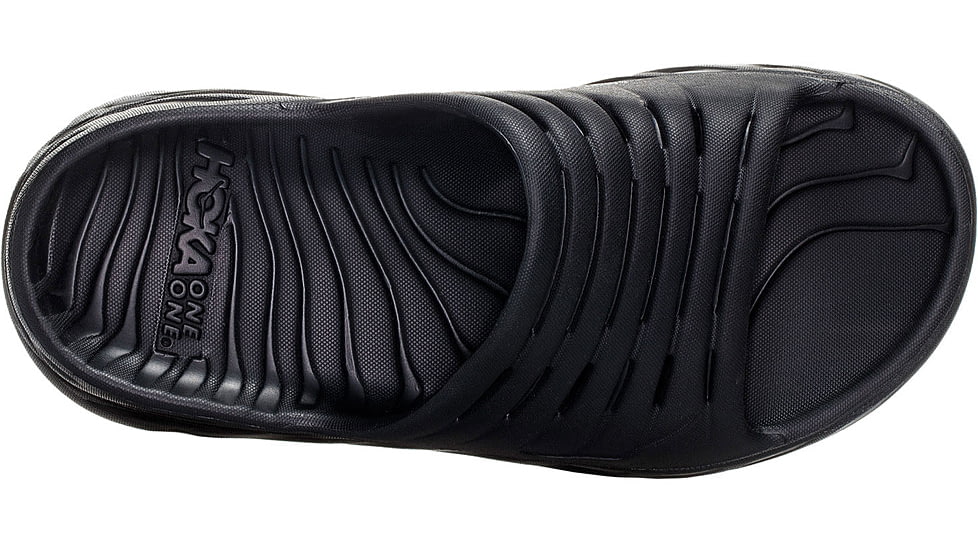 Hoka Ora Recovery Slide Shoes - Mens, Black/Black, 7, 1099673-BBLC-07