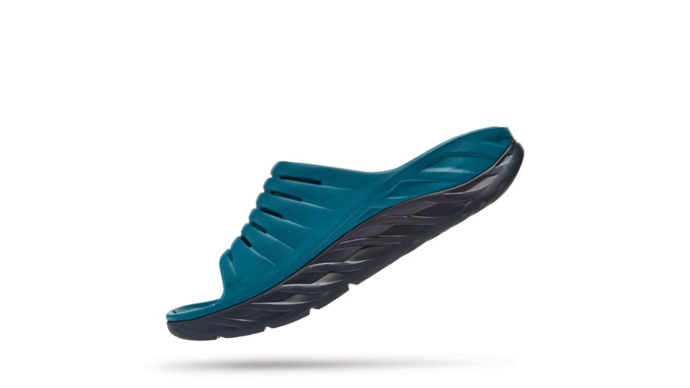 Hoka Ora Recovery Slide Shoes - Mens, Blue Coral / Butterfly, 10, 1099673-BCBT-10