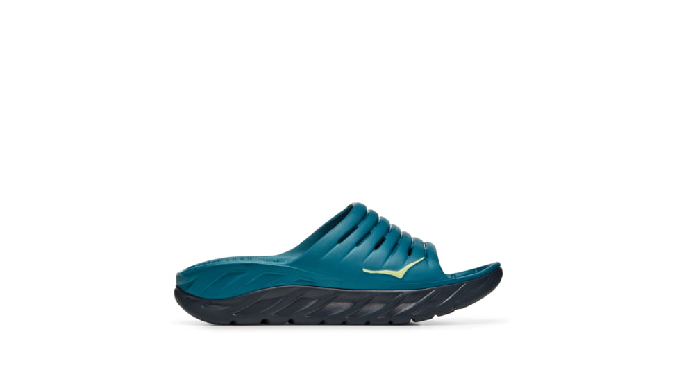 Hoka Ora Recovery Slide Shoes - Mens, Blue Coral / Butterfly, 10, 1099673-BCBT-10