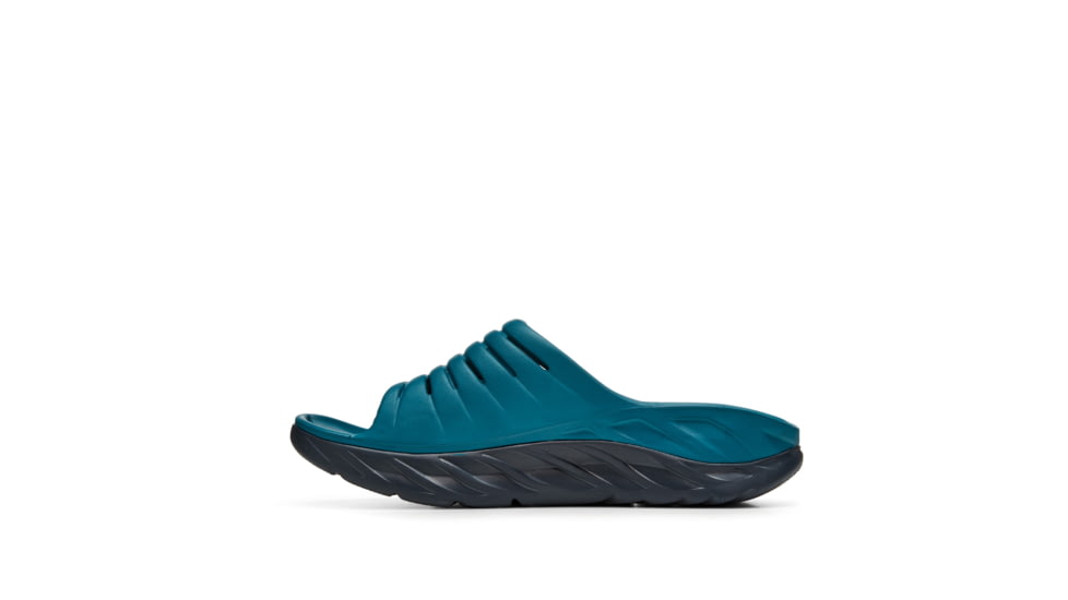 Hoka Ora Recovery Slide Shoes - Mens, Blue Coral / Butterfly, 10, 1099673-BCBT-10