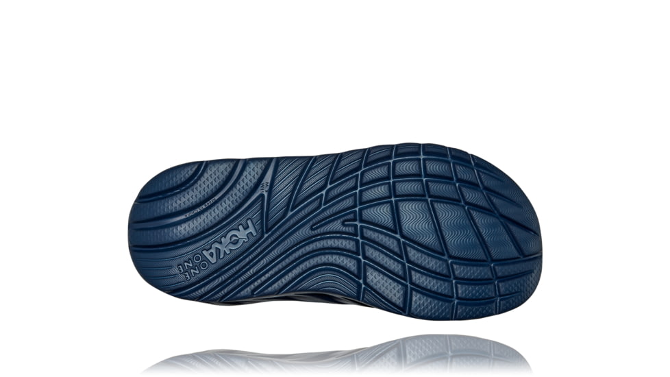 Hoka Ora Recovery Slide Shoes - Mens, Green Ash/Outer Space, 12, 1099673-GAOS-12