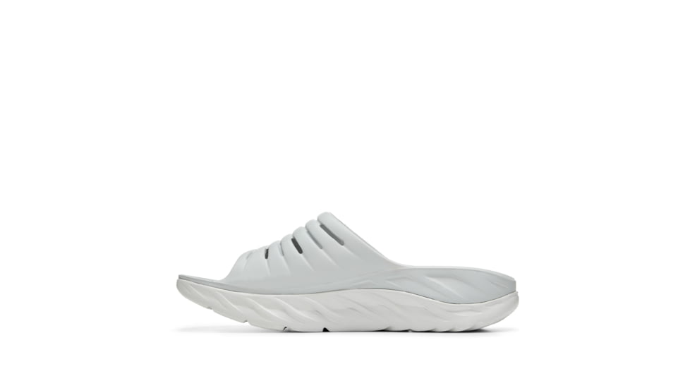 Hoka Ora Recovery Slide Shoes - Mens, Lunar Rock / Radiant Yellow, 9, 1099673-LRRY-09