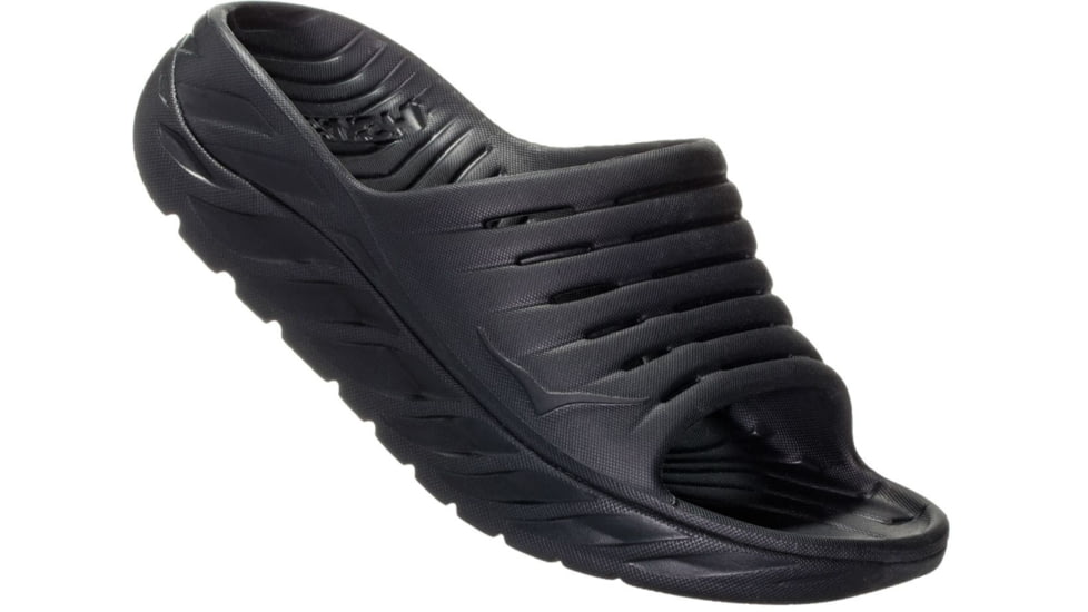Hoka Ora Recovery Slide Shoes - Women's, Black/Black, 5, 1099674-BBLC-05