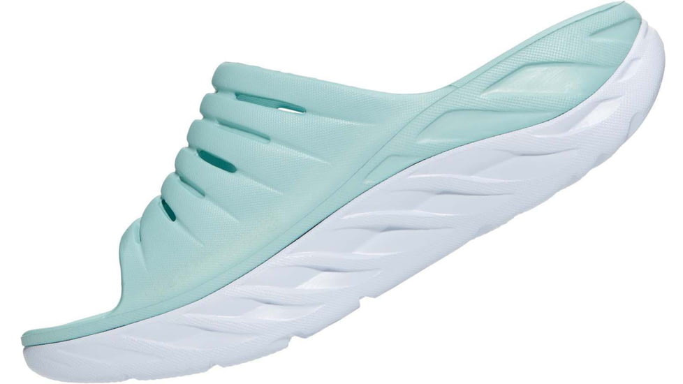 Hoka Ora Recovery Slide - Womens, Eggshell Blue/White, 5, 1099674-EBWH-05