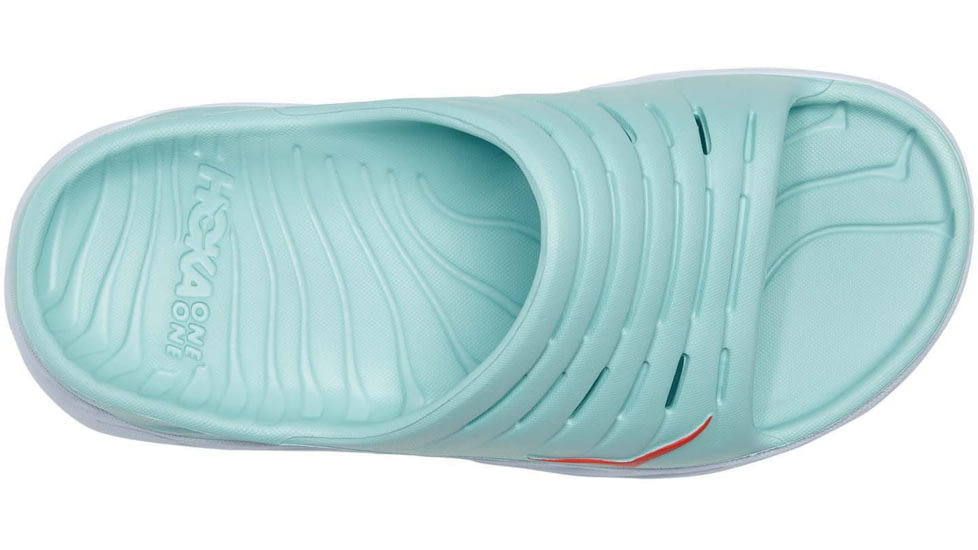 Hoka Ora Recovery Slide - Womens, Eggshell Blue/White, 5, 1099674-EBWH-05