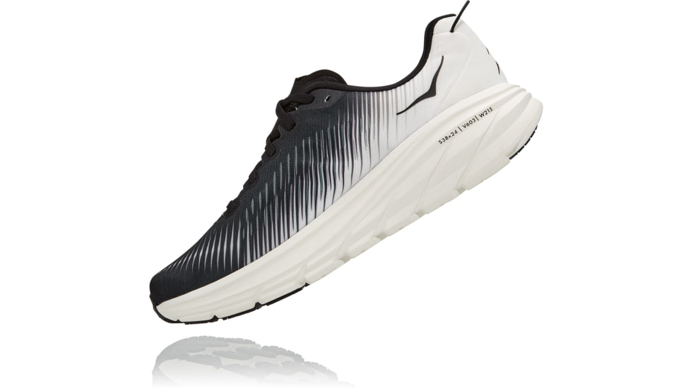 Hoka Rincon 3 Road Running Shoes - Mens, Black / White, 12D, 1119395-BWHT-12D