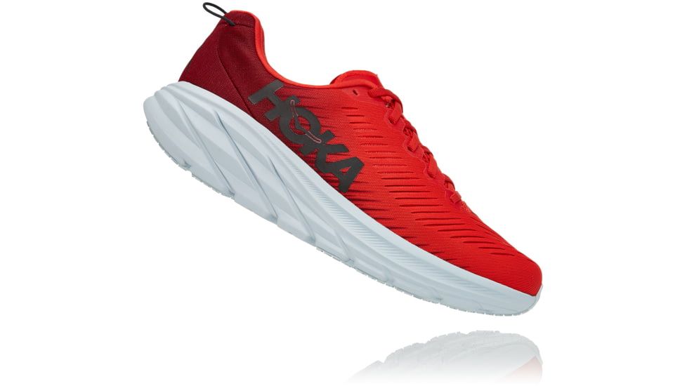 Hoka Rincon 3 Road Running Shoes - Mens, Rhubarb/Fiesta, 10, D, 1119395-RFST-10D