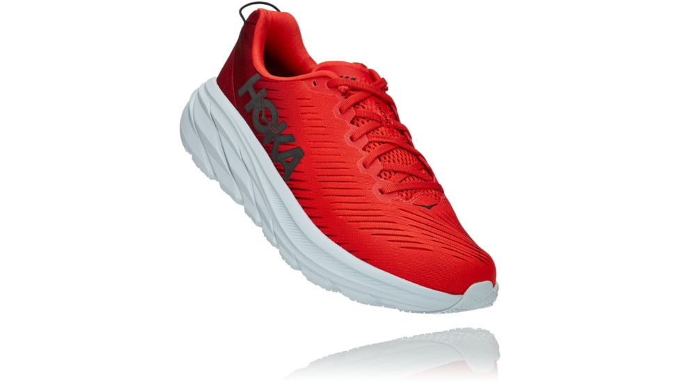 Hoka Rincon 3 Road Running Shoes - Mens, Rhubarb/Fiesta, 10, D, 1119395-RFST-10D