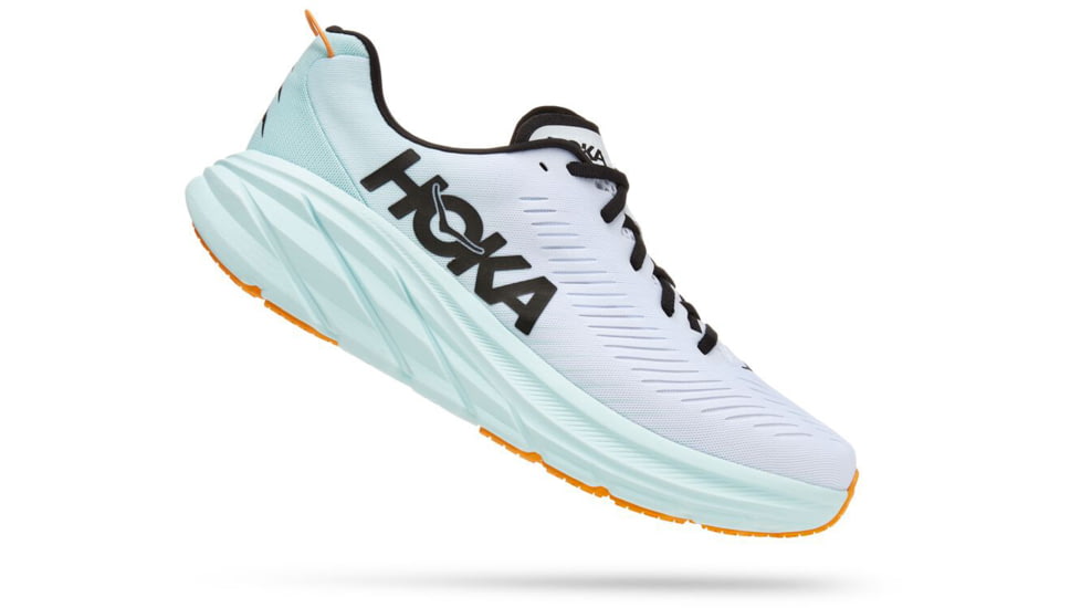 Hoka Rincon 3 Road Running Shoes - Mens, White / Blue Glass, 11D, 1119395-WBGL-11D