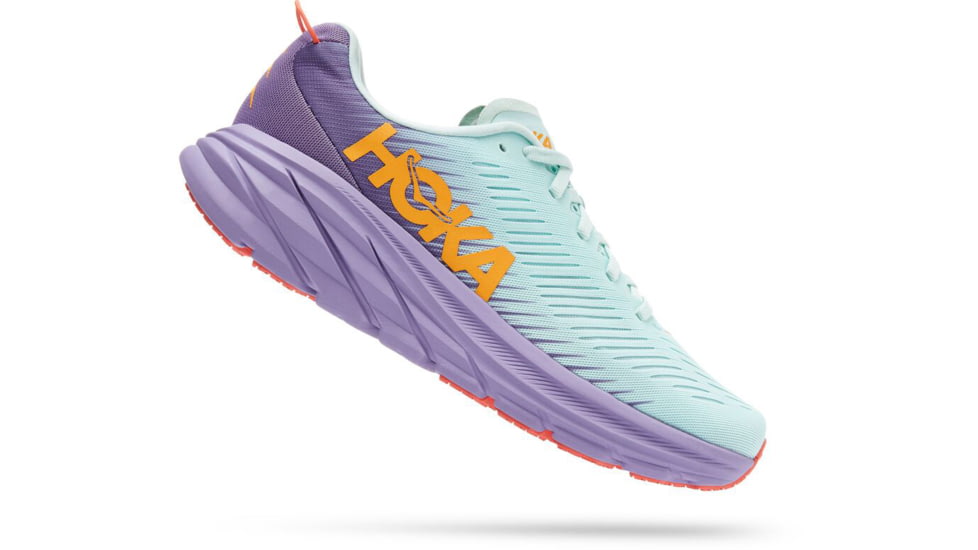 Hoka Rincon 3 Road Running Shoes - Womens, Blue Glass / Chalk Violet, 6.5B, 1119396-BGCV-06.5B