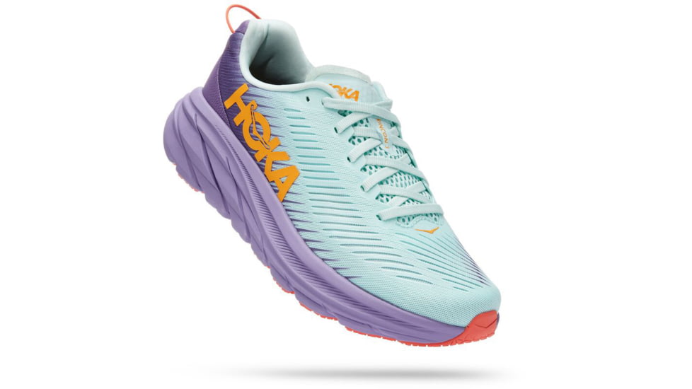 Hoka Rincon 3 Road Running Shoes - Womens, Blue Glass / Chalk Violet, 6.5B, 1119396-BGCV-06.5B