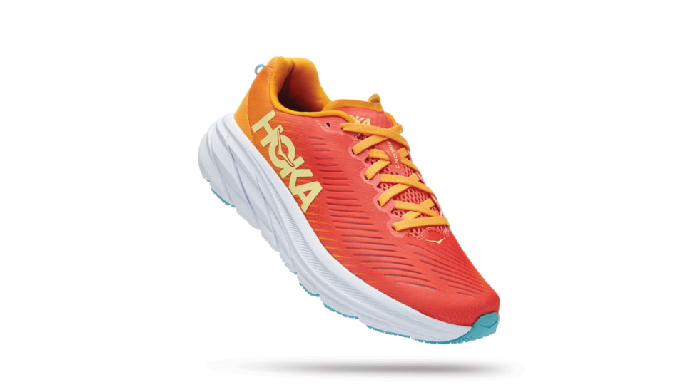 Hoka Rincon 3 Road Running Shoes - Womens, Camellia / Radiant Yellow, 6B, 1119396-CRYW-06B