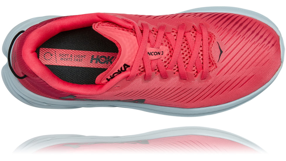Hoka Rincon 3 Road Running Shoes - Womens, Paradise Pink / Jazzy, 7B, 1119396-PPJZ-07B