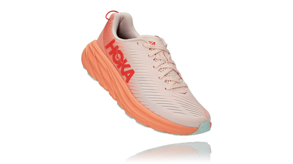 Hoka Rincon 3 Shoes - Womens, Silver Peony/Cantaloupe, 6.5B, 1119396-SPCN-06.5B