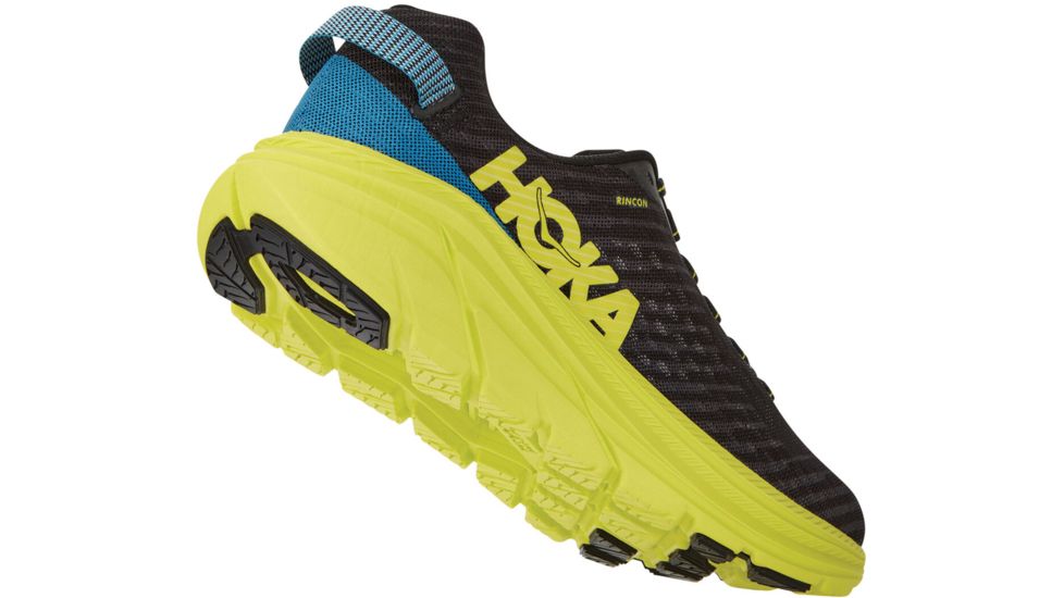 Hoka Rincon Road Running Shoes - Mens, Black/Citrus, 8 US, 1102874-BCTRS-8
