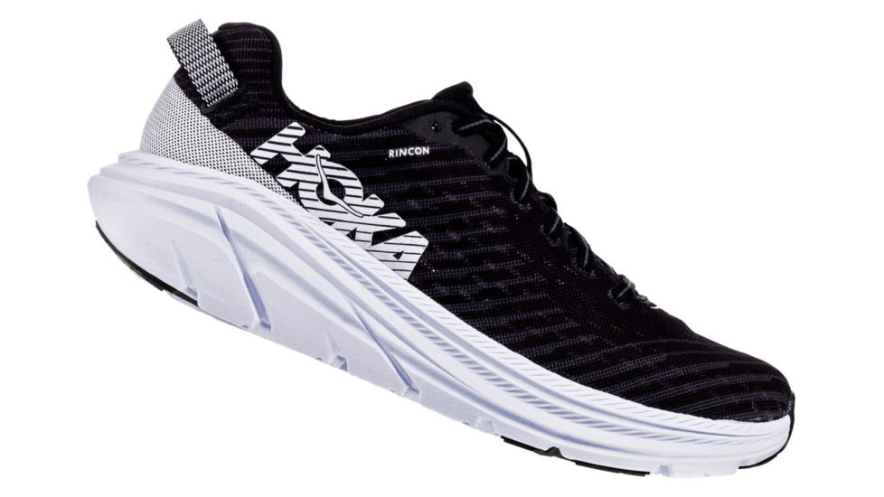 Hoka Rincon Running Shoes - Mens, Black / White, Medium, 9, 1102874-BWHT-09