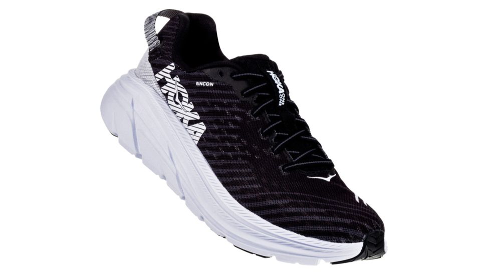 Hoka Rincon Running Shoes - Mens, Black / White, Medium, 9, 1102874-BWHT-09