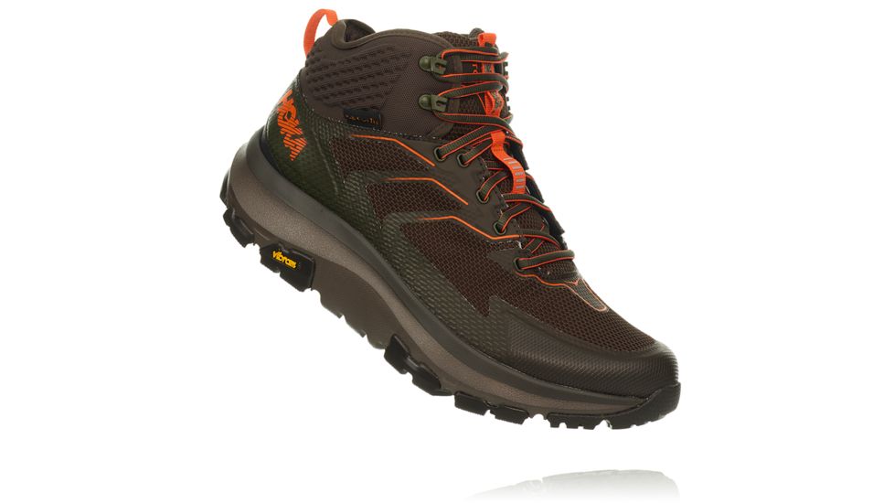 Hoka SKY Toa Hiking Shoes - Men's, Black Olive/Orange, Medium, 11, 1102951-BOOR-11
