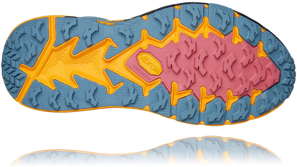 Hoka Speedgoat 2 Mid GTX Hiking Shoes - Womens, Provincial Blue / Saffron, 8, 1106533-PBSF-08