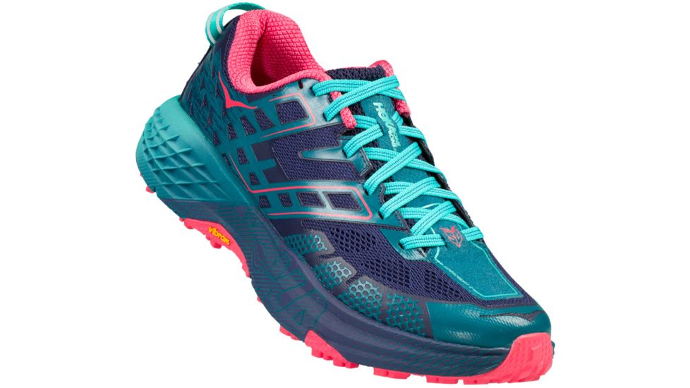 Hoka Speedgoat 2 Trail Running Shoe - Women's-Peacoat/Ceramic-Medium-9.5