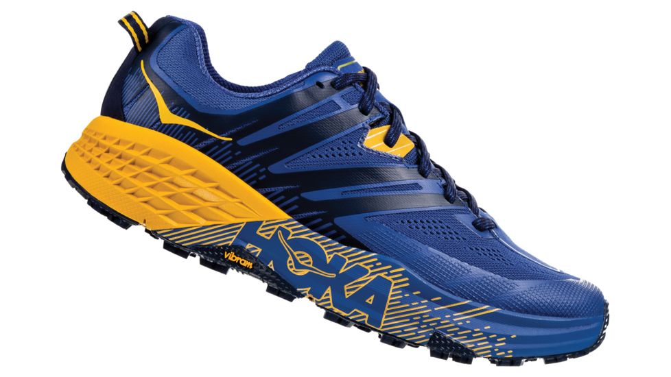 Hoka Speedgoat 3 Running Shoes - Mens, Galaxy Blue / Old Gold, Medium, 7.5, 1099733-GBOG-07.5