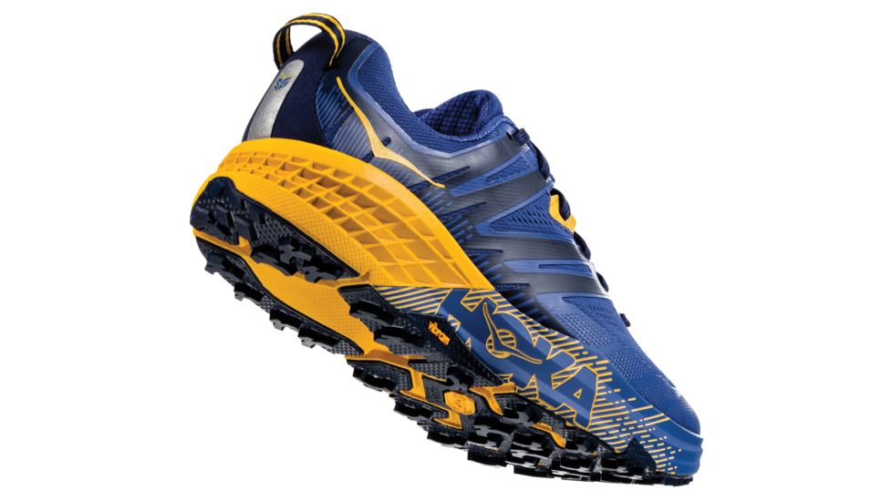 Hoka Speedgoat 3 Running Shoes - Mens, Galaxy Blue / Old Gold, Medium, 7.5, 1099733-GBOG-07.5