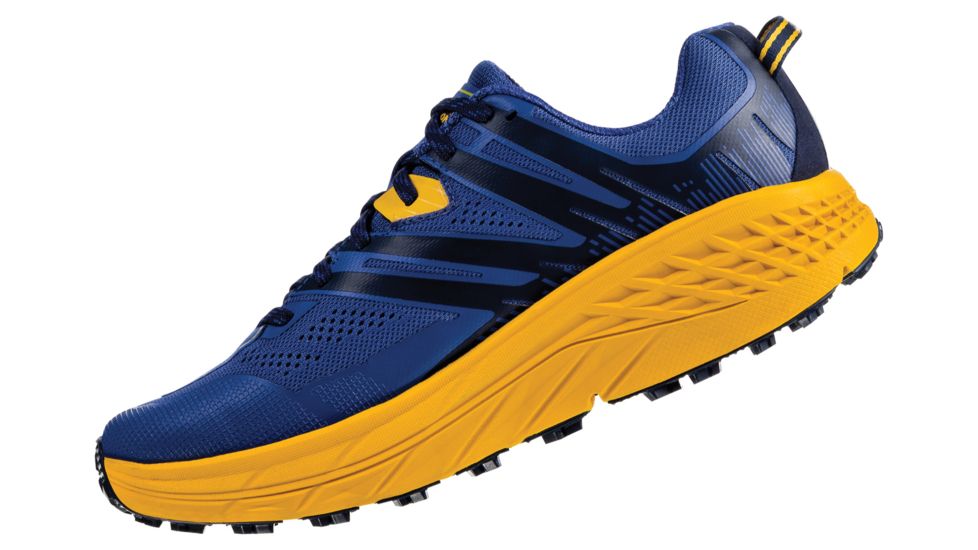 Hoka Speedgoat 3 Running Shoes - Mens, Galaxy Blue / Old Gold, Medium, 7.5, 1099733-GBOG-07.5