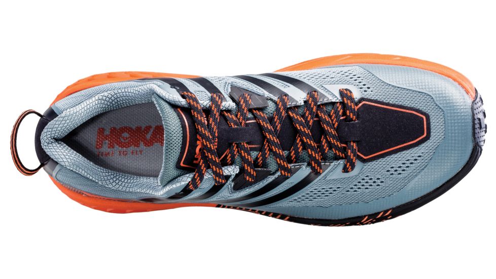 Hoka Speedgoat 3 Running Shoes - Mens, Stormy Weather / Tangerine Tango, Medium, 9.5, 1099733-SWTT-09.5