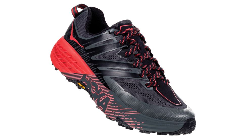 Hoka Speedgoat 3 Running Shoes - Womens, Dark Shadow / Poppy Red, Medium, 5.5, 1099734-DSPRD-05.5