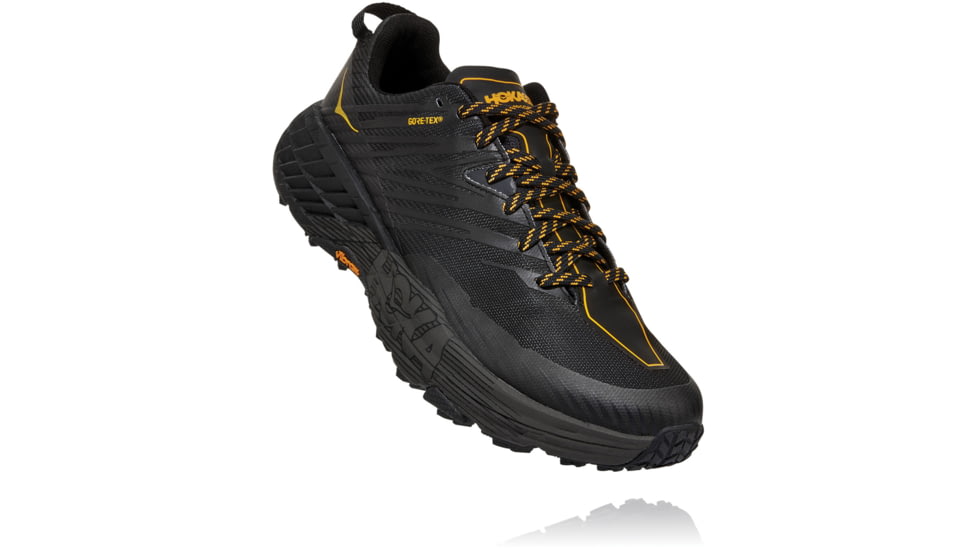 Hoka Speedgoat 4 GTX Trail Running Shoes - Mens, Anthracite / Dark Gull Grey, 9, 1106530-ADGG-09