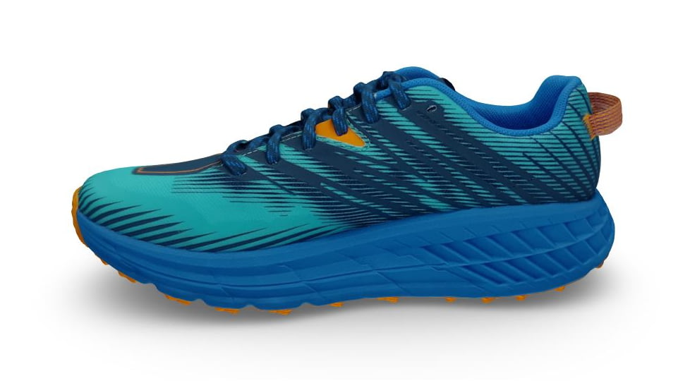 Hoka Speedgoat 4 Shoes - Mens, Atlantis/Dazzling Blue, 7, 1106525-ADGB-07