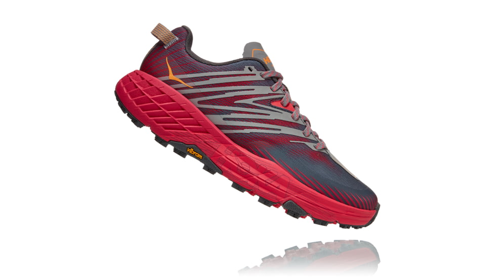 Hoka Speedgoat 4 Shoes - Womens, Castlerock/Paradise Pink, 7, 1106527-CPPNK-07