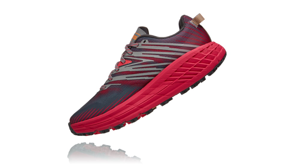 Hoka Speedgoat 4 Shoes - Womens, Castlerock/Paradise Pink, 7, 1106527-CPPNK-07
