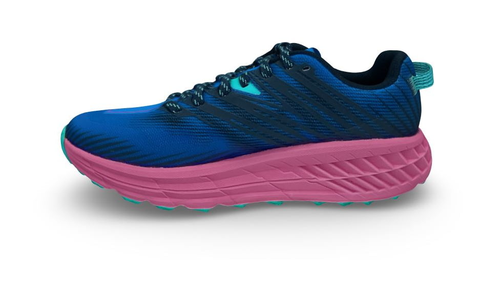 Hoka Speedgoat 4 Shoes - Womens, Dazzling Blue/Phlox Pink, 5.5, 1106527-DBPPN-05.5