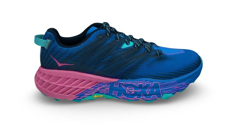 Hoka Speedgoat 4 Shoes - Womens, Dazzling Blue/Phlox Pink, 5.5, 1106527-DBPPN-05.5