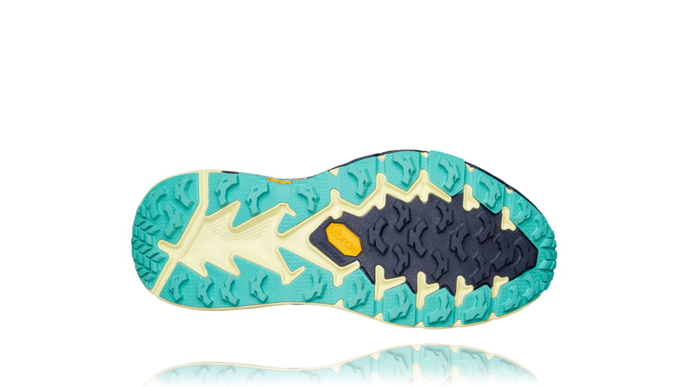 Hoka Speedgoat 4 Shoes - Womens, Provincial Blue/Luminary Green, 7.5, 1106527-PBLG-07.5